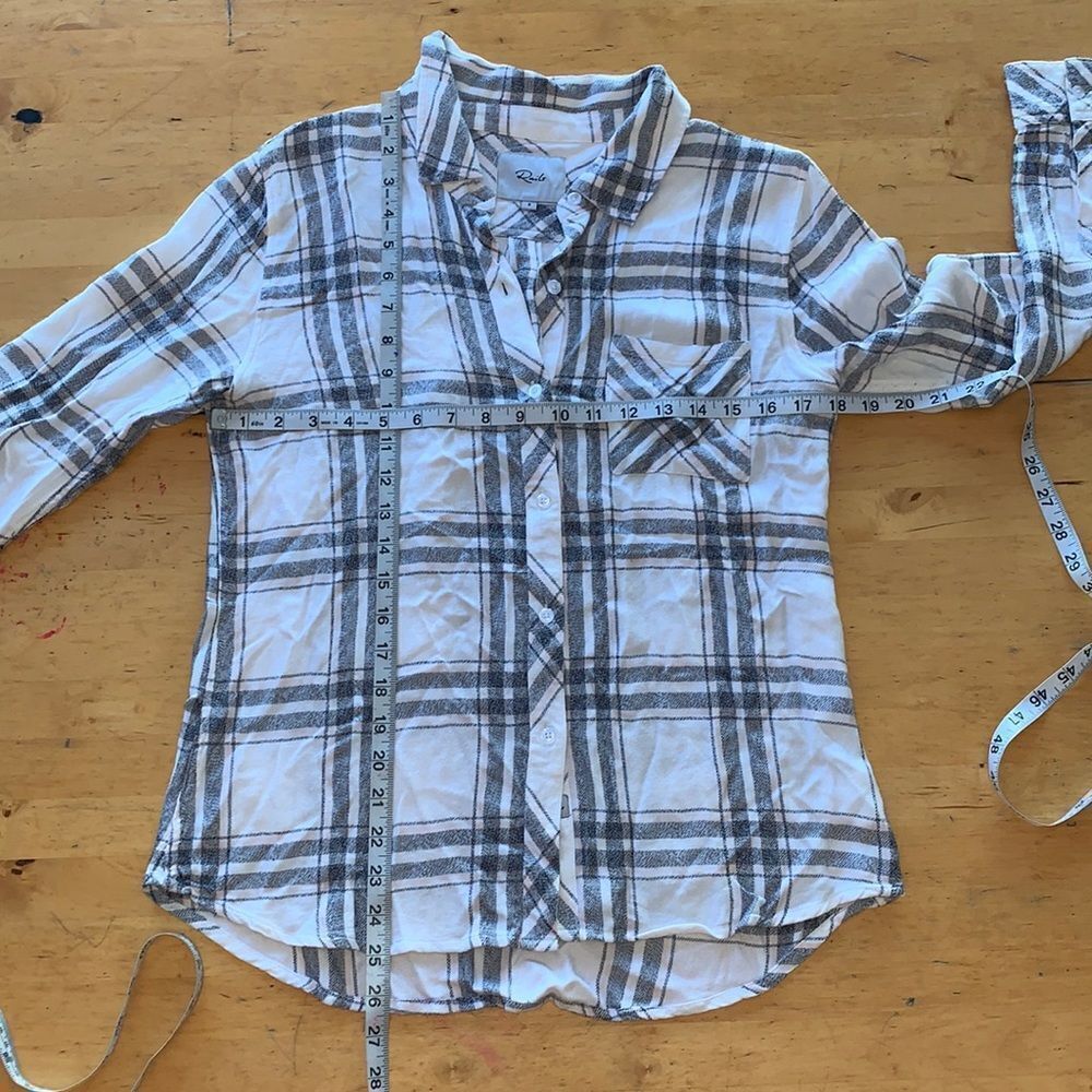 Rails Hunter Plaid Shirt - Size Small - image 8